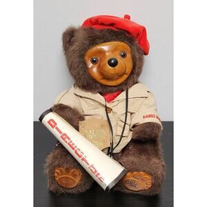 Vintage Robert Raikes Original "5466 Cecil" Wooden Face Doll w/ Tags & Signed